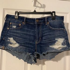 American Eagle Ripped Jean Shorts